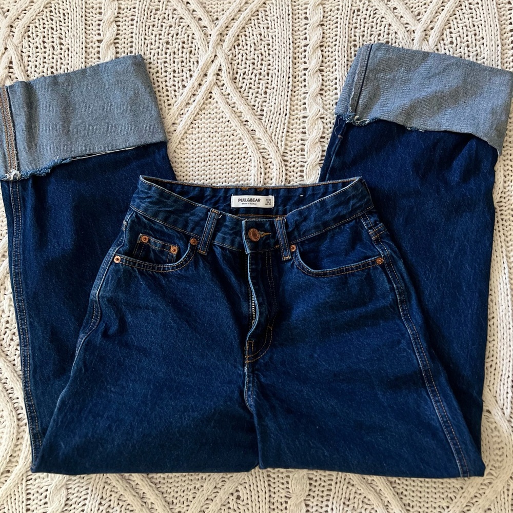 Pull&Bear Deep Blue Denim Jeans - Picture 2 of 3